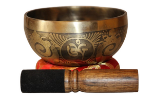 Kézzel készített 7 fémes dizájn hangtál, 430 gramm 🟣 Koronacsakra: Béke – Tudatosság – Kapcsolódás