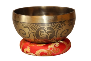 Kézzel készített 7 fémes dizájn hangtál, 430 gramm 🟣 Koronacsakra: Béke – Tudatosság – Kapcsolódás