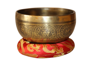 Kézzel készített 7 fémes dizájn hangtál, 489 gramm 🔴 Gyökércsakra: Stabilitás – Biztonság – Egyensúly