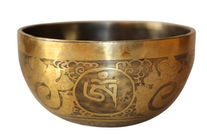 Kézzel készített 7 fémes dizájn hangtál, 374 gramm 🔴 Gyökércsakra: Stabilitás – Biztonság – Egyensúly