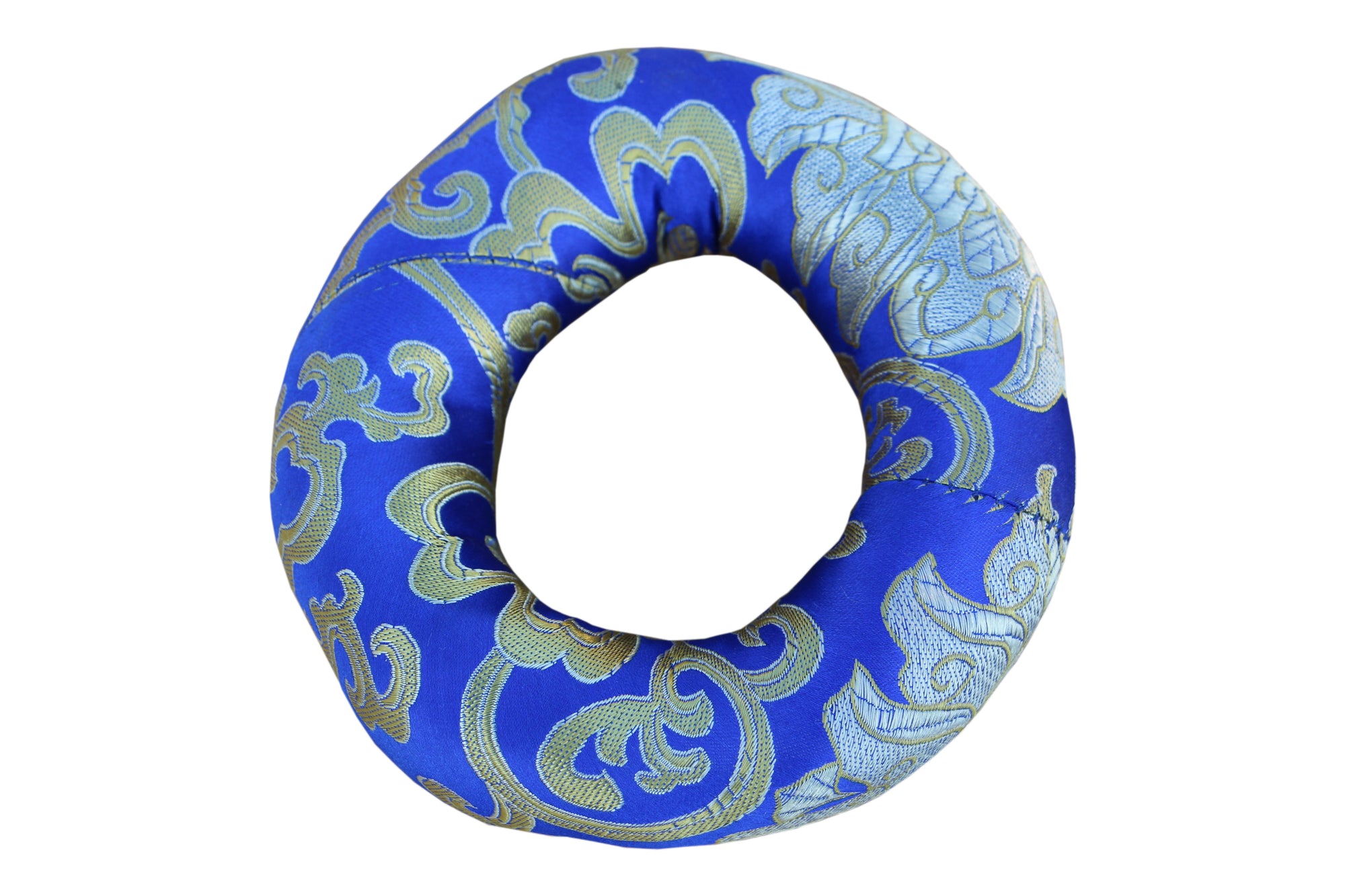 Ring-shaped brocade sound bowl pad, small size